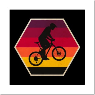 Biking Sunset Posters and Art